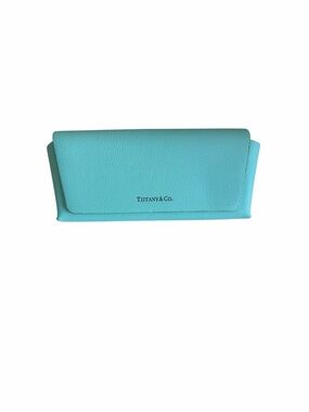 Tiffany & Co. designer eye glass case includes clean cloth & authentication card